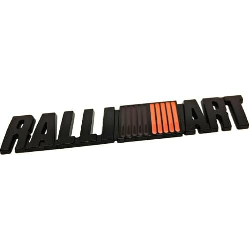 Car Accessories Badge Stickers for RALLIART Logo Auto Metal Emblem Decals for Mitsubishi ASX Lancer Colt Galant Eclipse L200