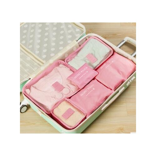 Brand 6PCS in 1 Summer Style Travel Storage Bag Set For Home Closet Divider Drawer Organiser Travel Clothes Classify Bags