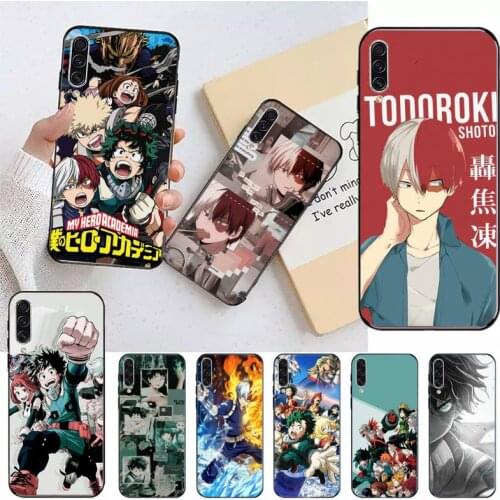 Anime my hero academia figure Phone Case For Samsung A40 A50 A71 A8 A10 S7 S8 S10 S20 Fe note 10 plus