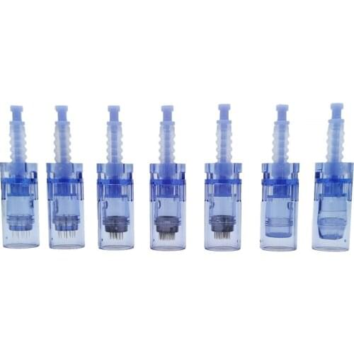 10Pcs Dr Pen A6 Needles Cartridges Microneedling Machine Bayonet Derma Pen A1 M5 M7 N2 E30 Replace Stamp 9 12 24 36 42 Pin Nano