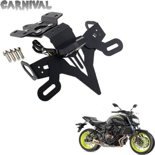 For Yamaha MT07 FZ07 MT-07 FZ-07 license plate holder fixed fender tail eliminator 2014, 2015, 2016, 2017, 2018