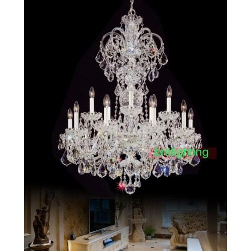 Modern big chandelier lamps indoor chandelier for the kitchen home lighting decoration bohemian crystal chandelier with crystals