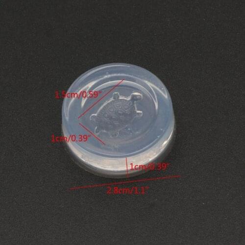 Cute Mini Size Money Turtle Pendant Molds Slilcone UV Resin Molds Jewelry Tools Dropship