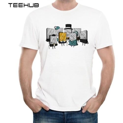 2019 Mens New Summer Fashion Cartoon Noble Metals Design T Shirt Cool Printed Tops High Quality Soft Tee