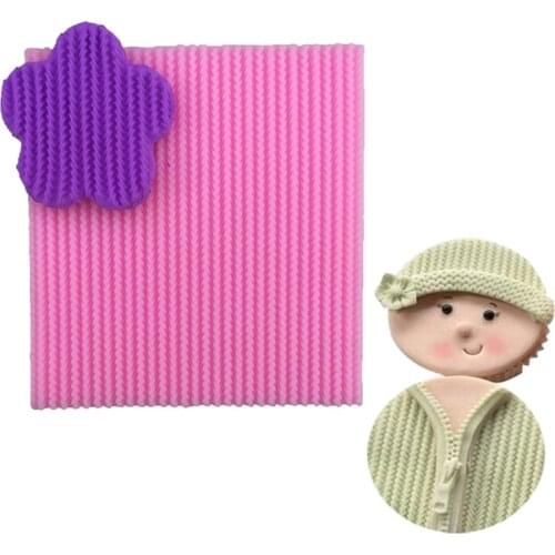 Needle knitting wool texture lace cooking tools Silicone Fondant Mold DIY Cake Decorating Polymer Clay Resin Candy diy Sculpey