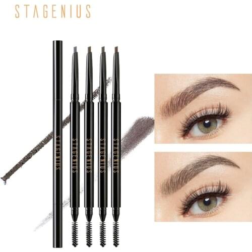 STAGENIUS Eyebrow Pencil Waterproof 1pcs Long-lasting Shade with brush Eyebrow Enhancer Cosmetics