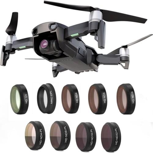 DJI Mavic Air Lens filters kit Multifunctional Lens Filter MCUV CPL ND4 ND8 ND16 ND32 Filter Sunhood for DJI MAVIC AIR Free Ship