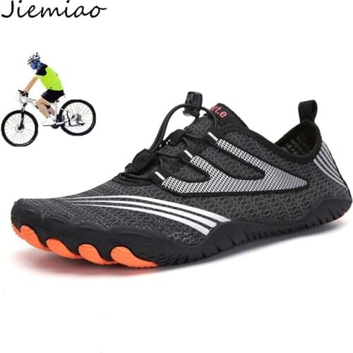JIEMIAO Men MTB Cycling Shoes Zapatillas Ciclismo Women Outdoor Non-slip Road Bike Shoes Off-road Hiking Sneakers Size 36-47