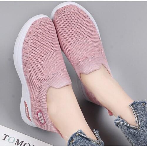 PUPUDA Women Casual Shoes Summer Mesh Breathable Casual Shoes Women 2021 Comfortable Sport Sneakers Women Fashion Loafers Women