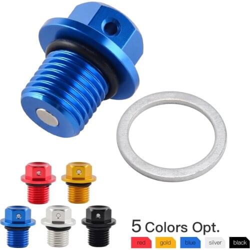 Magnetic Oil Drain Plug For Yamaha R1 R6 FZ1 FZ6 FZ8 MT07 MT09 FZ07 FZ09 XSR900 TDM850 XJR1200 1300 V-MAX FZR250 400