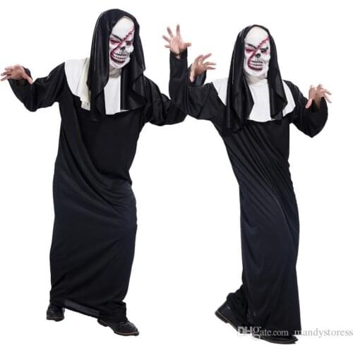 Halloween masquerade men died movie Scream ghost God clothing performance clothing death haunted house dress bleed the mask