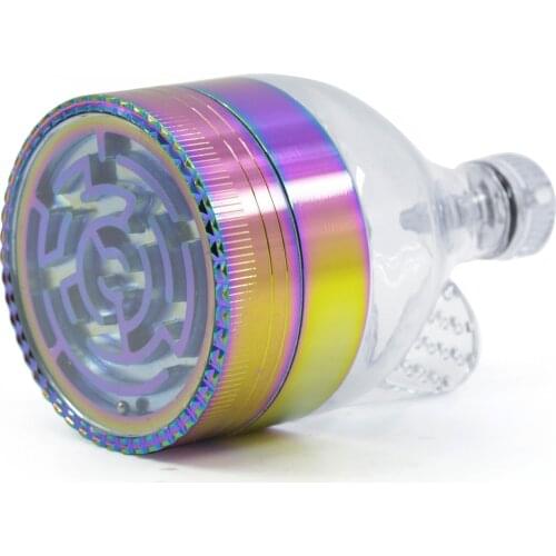 Rainbow Color Metal 3Part 63mm Mill Smoke Spice Muller Grinder Tobacco Herb Spice Crusher Cracker Muller with Cone Roller Maker