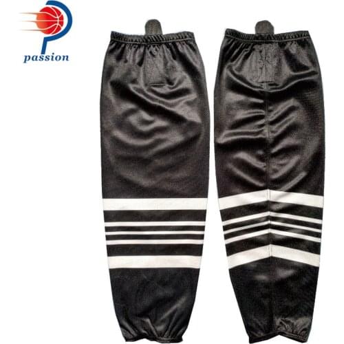 Cheap custom wholesale adult kids polyester sport ice hockey socks