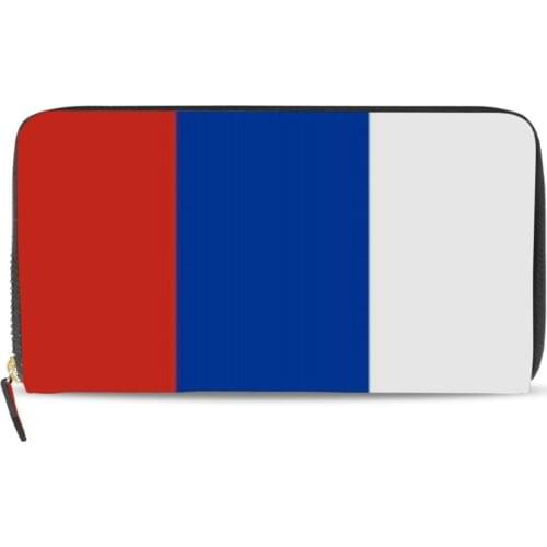 ALAZA Fashion Ladies Wallet Women Long Wallets Zipper Purse Soft leather Flag Wallets Big Capacity Clutch Money Bag Card Holder