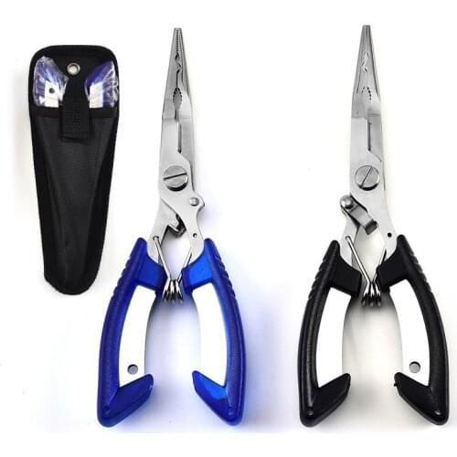 Stainless Steel Fish Control Grip Gripper Lure Multifunctional Plier Hook Plier Fish Pliers Fishing line cutter Tackle Set