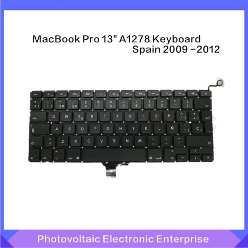 New Spanish Spain Laptop Keyboard For MacBook Pro 13" A1278 2009 2010 2011 2012 Year