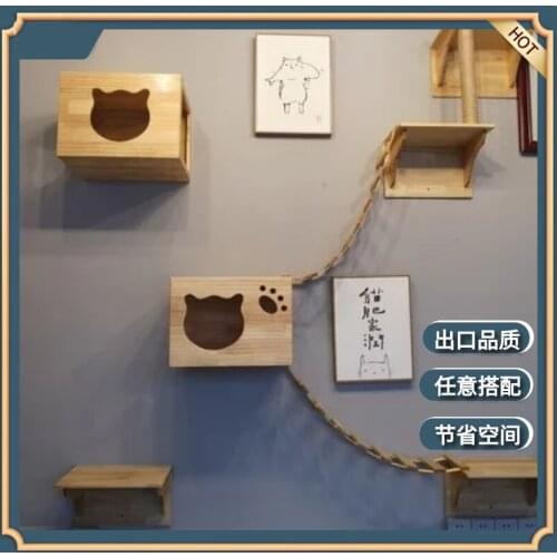 Wall-mounted Cat Litter Cat Jumping Platform Cat Ladder Wear-resistant And Bite-resistant Scratching Post