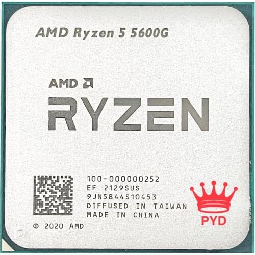 AMD Ryzen 5 5600G R5 5600G 3.9GHz Six-Core Twelve-Thread 65W CPU Processor L3=16M 100-000000252 Socket AM4