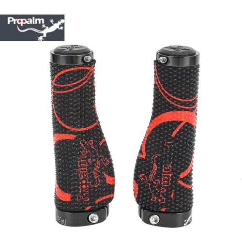 Propalm MTB Bicycle Silicone Handlebar Grips Particles Shock Absorption Anti-slid Comfortable Touch Black Cycling Bicycle Parts
