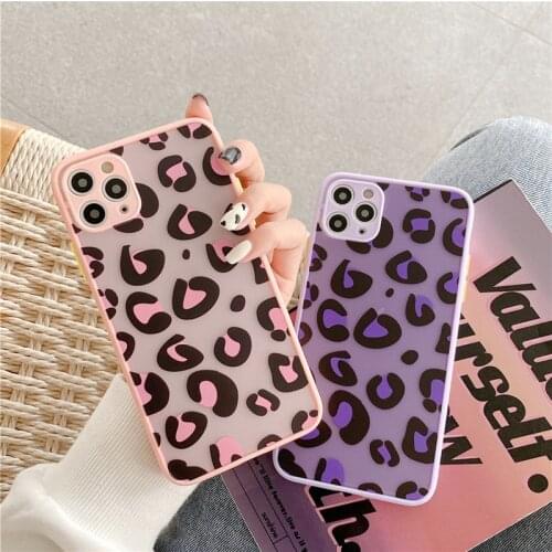 Transparent Animal Pattern Phone Case For iPhone 11 Pro Max 12 Mini 7 8 Plus XS Max X XR SE 2020 Cute Leopard Shockproof Shell
