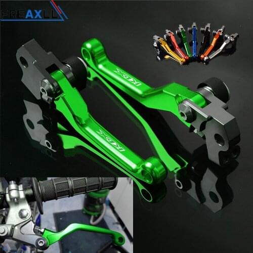 For Kawasaki KLX125 D-TRACKER125 KLX150BF KLX150S KLX250 D-TRACKER KLX450R CNC Motocross Pit Dirt Bike Pivot Brake Clutch Levers