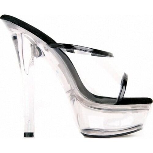 Evening appeal for womens shoes 15 cm nightclub disco dancing slipper 15cm high sandals with models Sandals