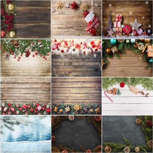 SHENGYONGBAO Vinyl Custom Christmas Backdrop for Photography Christmas Gift Photo Backgrounds Photocall Props 210317STY-02