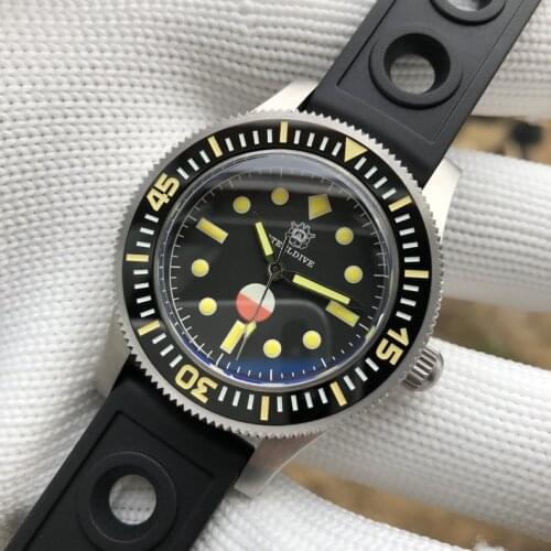 STEELDIVE 62Mas Mens Dive Watches,Men Automatic Watch 300m Waterproof Mechanical Wristwatch BGW-9 Luminous NH35 Ceramic Bezel