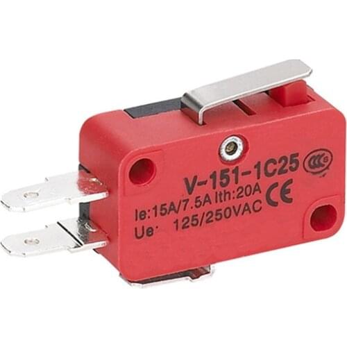 SYV-151-1C25 Electronic Roller Lever Quick Terminal Micro Switch