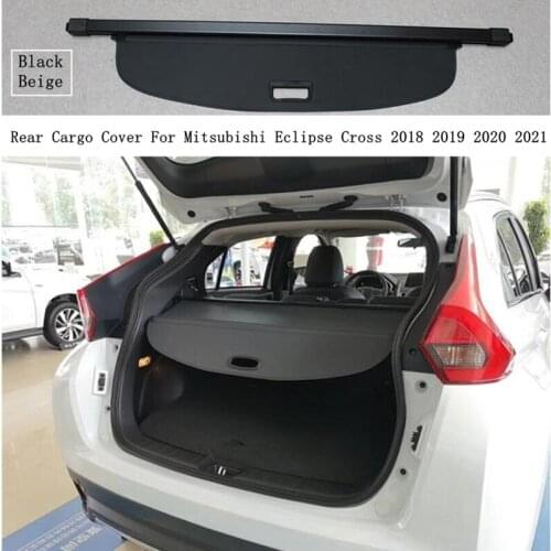 Rear Cargo Cover For Mitsubishi Eclipse Cross 2018-2022 Privacy Trunk Screen Security Shield Shade Black Beige Auto Accessories