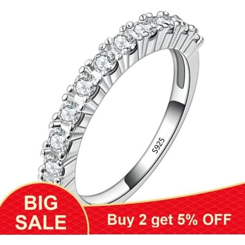 Charm Solid 925 Silver Rings For Women Bijoux Cubic Zirconia Engagement Wedding Jewelry Fashion Finger Rings