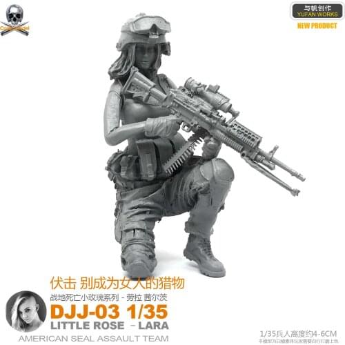 1/35 Female Soldier Navy Seals Small Rose Lara Series DJJ-03