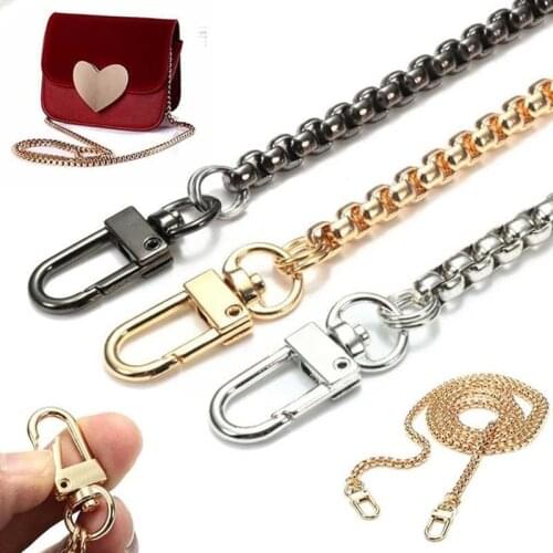 120*6mm Alloy Bag Handle Long Chain Strap For DIY Replacement Handbag Purse Handle Bag Leather Shoulder Strap Making Accessories