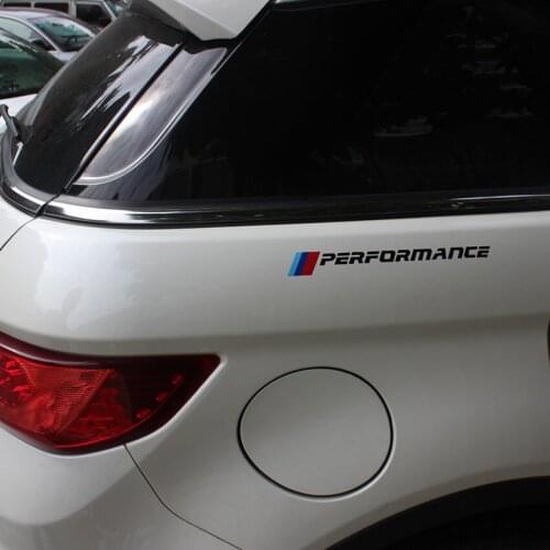 2pcs New Black White Car Sticker Decal Performance Sticker 3 color For BMW M3 M5 X1 X3 X5 X6 E36 E39 E46 E30 E60 E92
