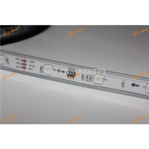 5m ws2811 50 ICs 5050 digital RGB Strip,150LED IP67 tube waterproof 12V Led Strip,30LED/m
