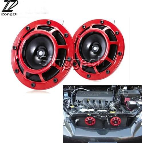 ZD 2X Car styling For Renault Megane 2 3 Duster VW Touran Passat B6 Golf 7 T5 T4 Fiat 500 Air Horn alarm loudspeaker Blast Tone