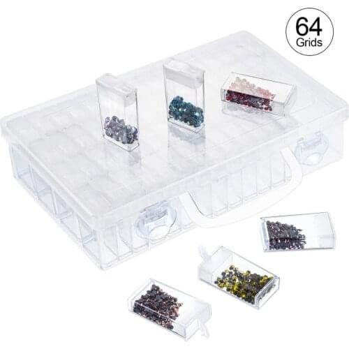 Large Separate Diamond Embroidery Box Dividers Diamond Painting Accessory Storage Box Large Size for DIY Art Craft Jewelry Nail