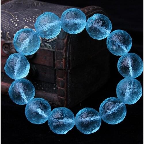 Moldavite Czech Meteorite Bracelet Impact Glass Rough Stone Hand Catenary Crystal Energy Stone Bracelets for Women