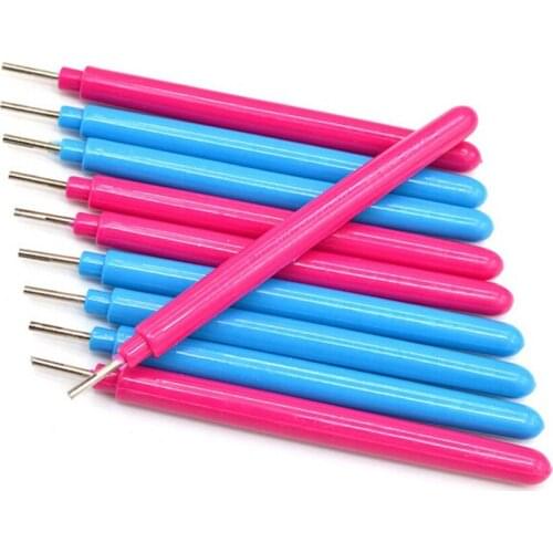 10pcs Quilling Paper Pen Paper Craft Tool DIY Assorted Color Origami Scrapbooking Slotted Paper Quilling Tools Random