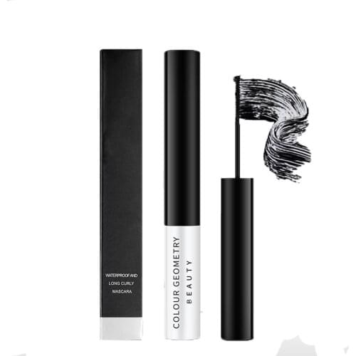 Black Mascara Waterproof Long Lasting Lengthens Extension Thicken Fiber Eye Lash Curling Mascara Eyelash Mascara Eye Cosmetics
