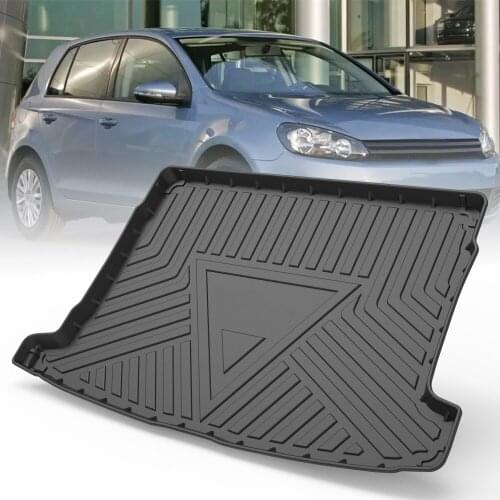 TPE Car Trunk Mats For Volkswagen Golf CC Jetta Touareg Rubber Cargo Liner Laser Measured Waterproof Protective Pads