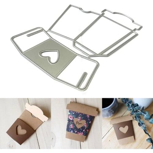 Coffee Cup Metal Cutting Dies Stencil Scrapbooking DIY Album Stamp Paper Card Embossing Decoration Craft 85DA