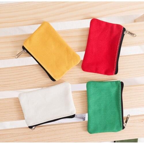 Mini Sanitary Napkin Bag Canvas Coin Purse Credit Card Holder Sanitary Pad Pouch Cosmetics Organizer Storage Bags Women Wallets