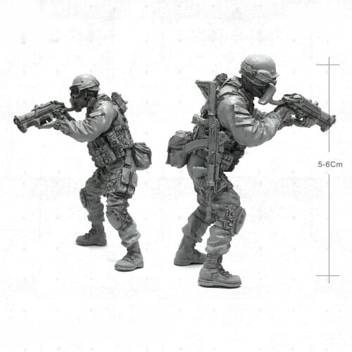 1/35 resin white model resin model Russian anti-terrorist special forces need to manually color the model