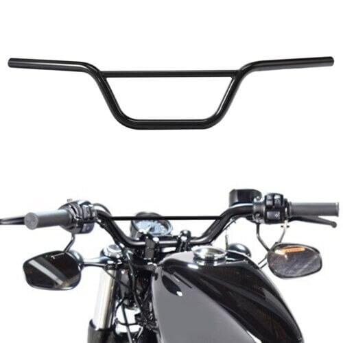 Motorcycle Gloss Black 1" Old School Bar Handlebar For Harley Sportster XL 1200 883 Dyna