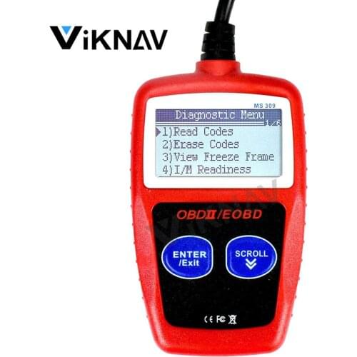 MS309 OBD2 Diagnostic Scanner Check Engine Light Fault Code Reader Universal OBDII Diagnostic Scan Tool Read Clear Trouble Codes