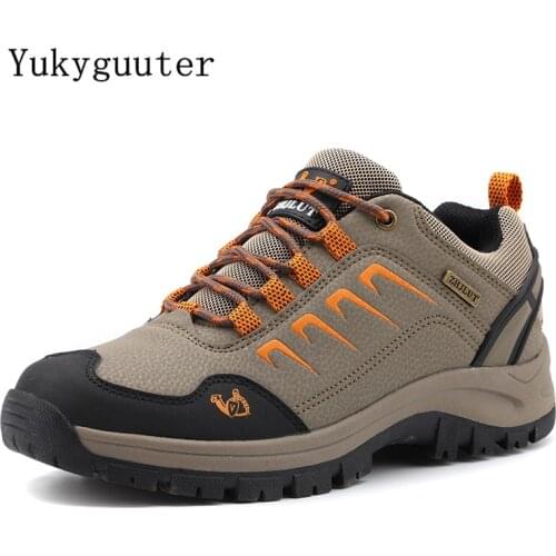 Men Women Hiking Shoes Outdoor Walking Jogging Trekking Boots Mountain Climbing Sport Male Waterproof Sneakers Athletic Non-slip