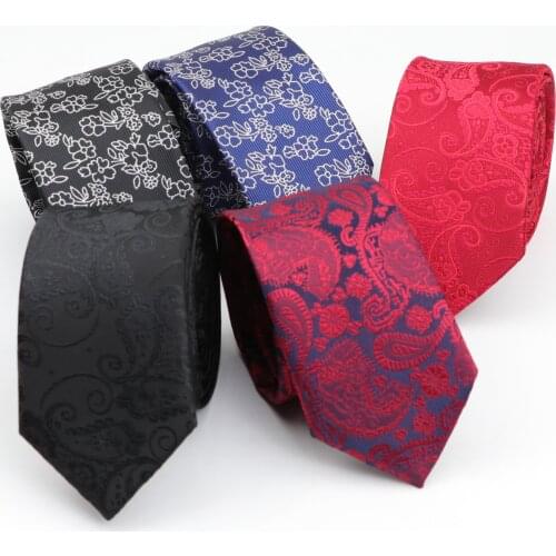 6cm Mens Business Tie Formal Flower Jacquard Wedding Necktie Narrow Classic Corbata Neckwear Gravata