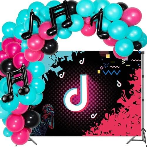 Music Note Theme Party Supplies Friends Balloons Friends Happy Birthday Party Decor Kids Shower