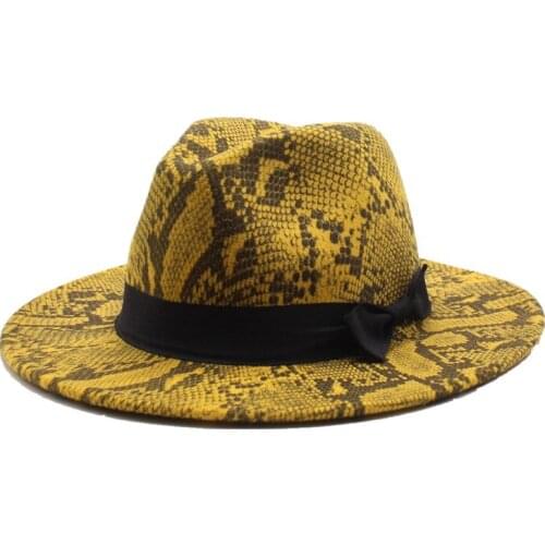 2019 New Winter Wool Fedora Hat For Women Felt Cap Wide Brim Ladies Trilby Hat Men Panama Party Formal Top Hat